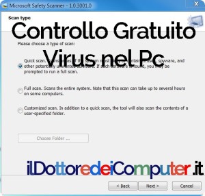 Controllo Gratuito Virus nel Pc