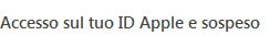 Accesso ID Apple Sospeso (5)