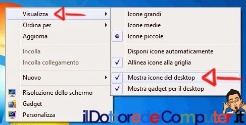 Fatti Odiare, Fai Sparire tutte le icone sul Desktop