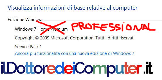 Versioni di Windows 7 con stesso Codice Prodotto?