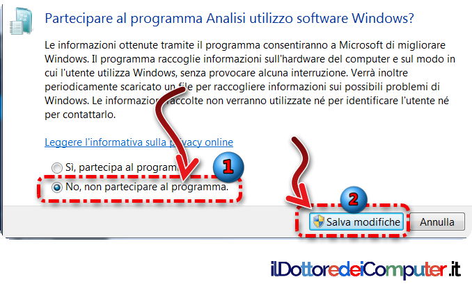 Raccolta Dati in Windows? Come evitare