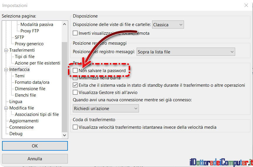 cannot remember password for filezilla ubuntu server cannot remember password for filezilla ubuntu server