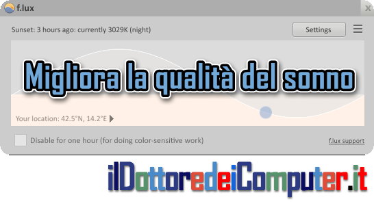 Dormire Bene, Software Gratuito