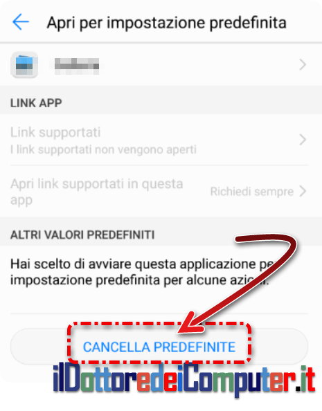 Come configurare app predefinite (Android)