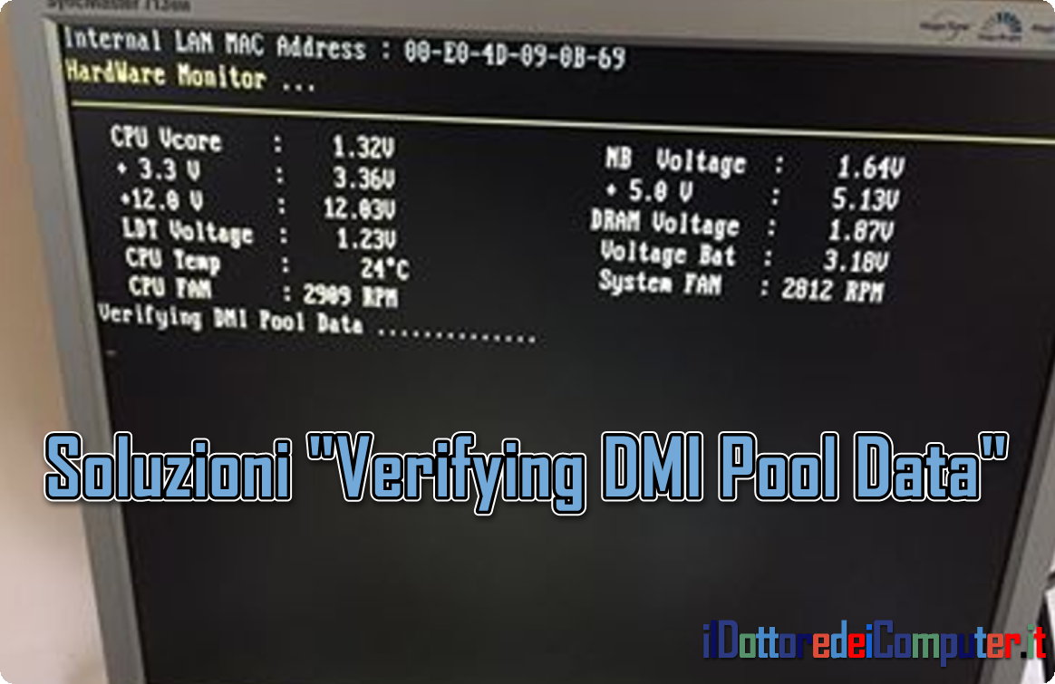 Soluzioni Verifying Dmi Pool Data Il Dottore Dei Computer