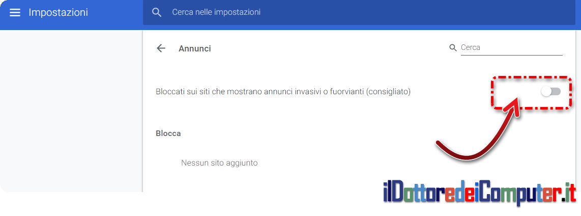 Blocca gli Annunci con Google Chrome