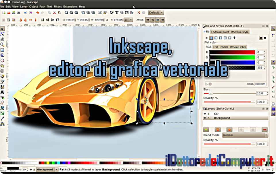 Editor Gratuito di Grafica Vettoriale