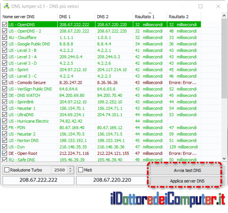 Migliora la velocità Internet con i DNS