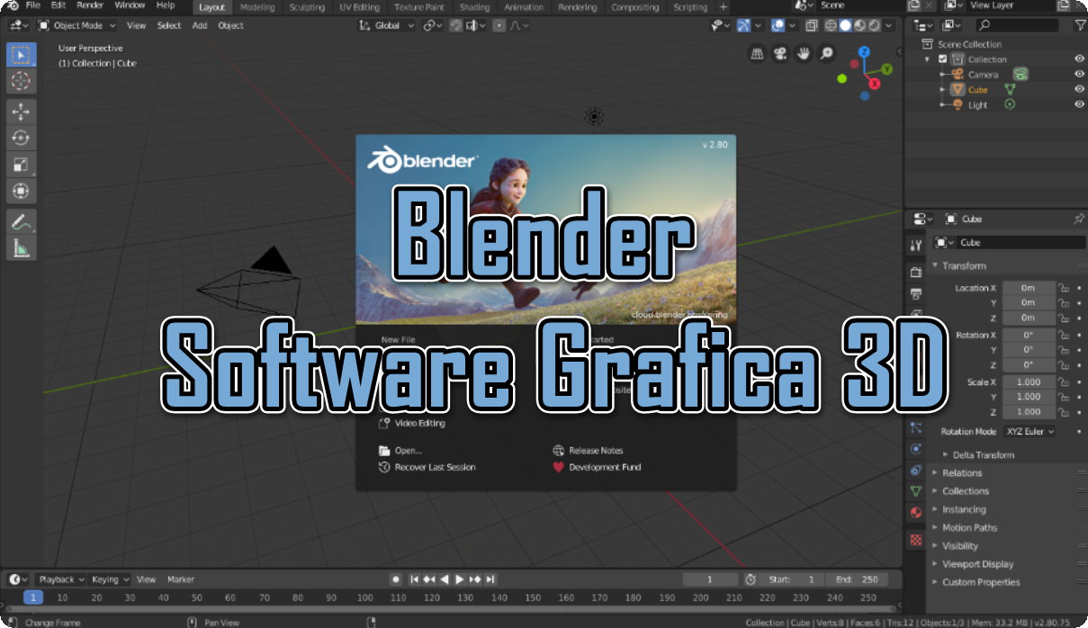 Blender, Software Grafica 3D