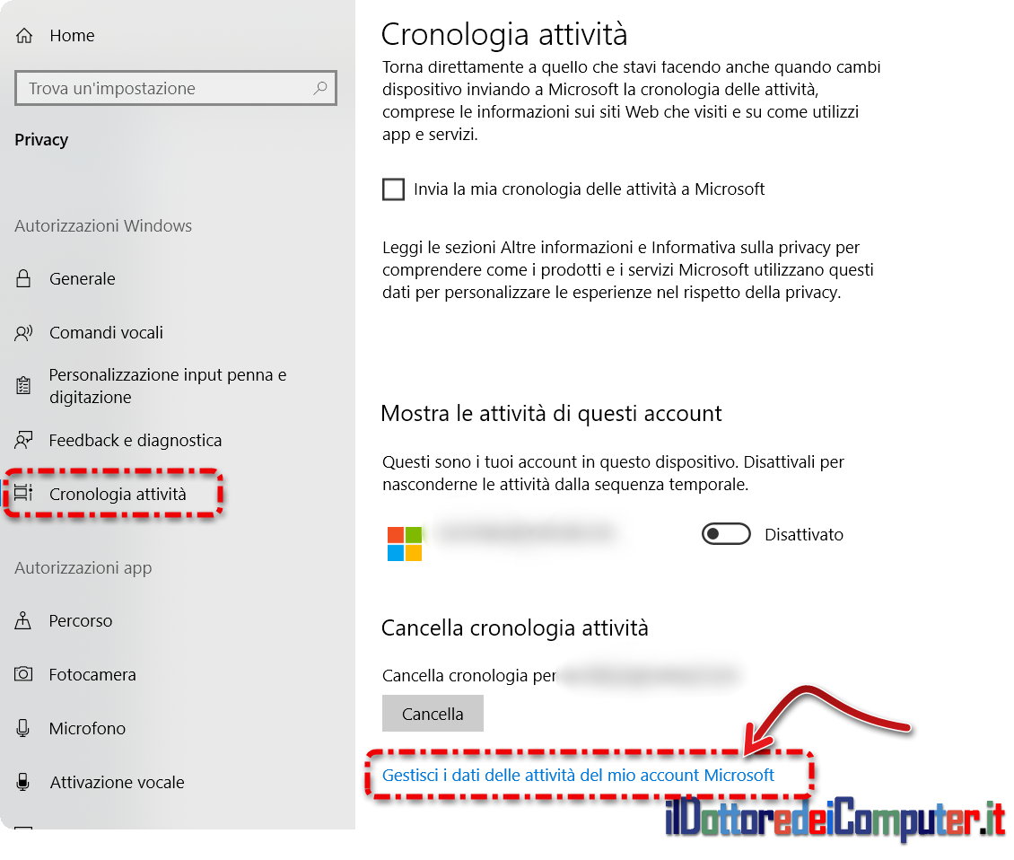 Come Cancellare le tue attività in Windows 10