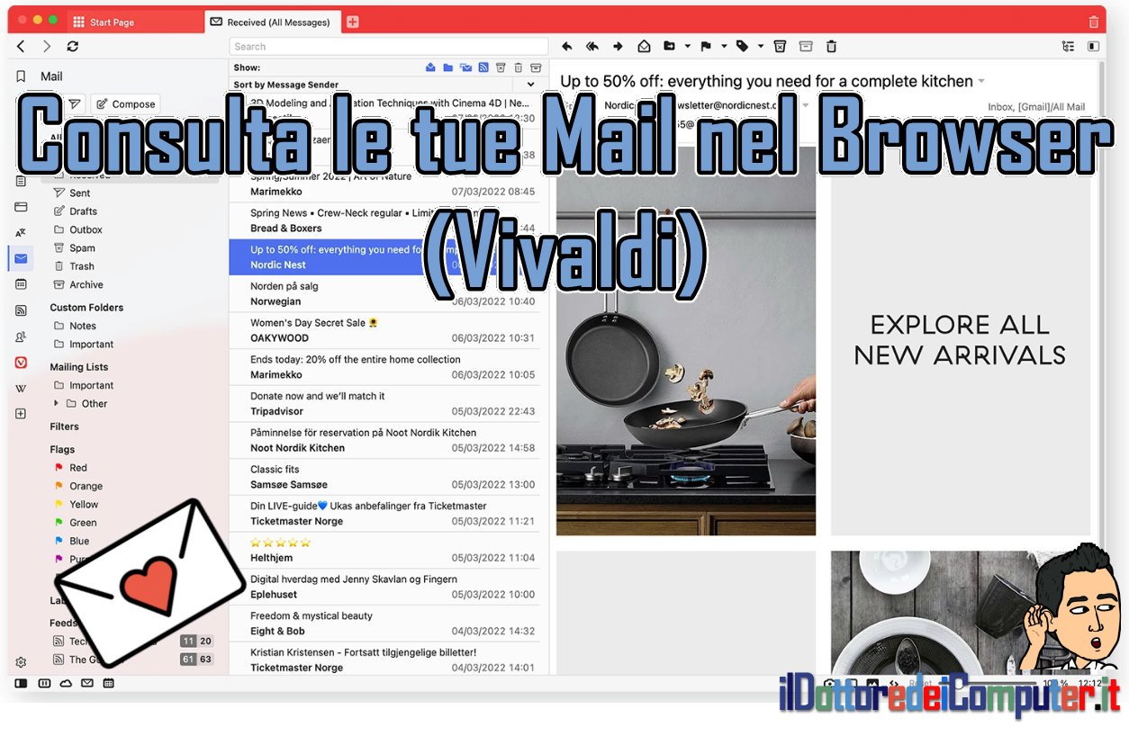 Consulta le Tue Mail direttamente dentro il Browser