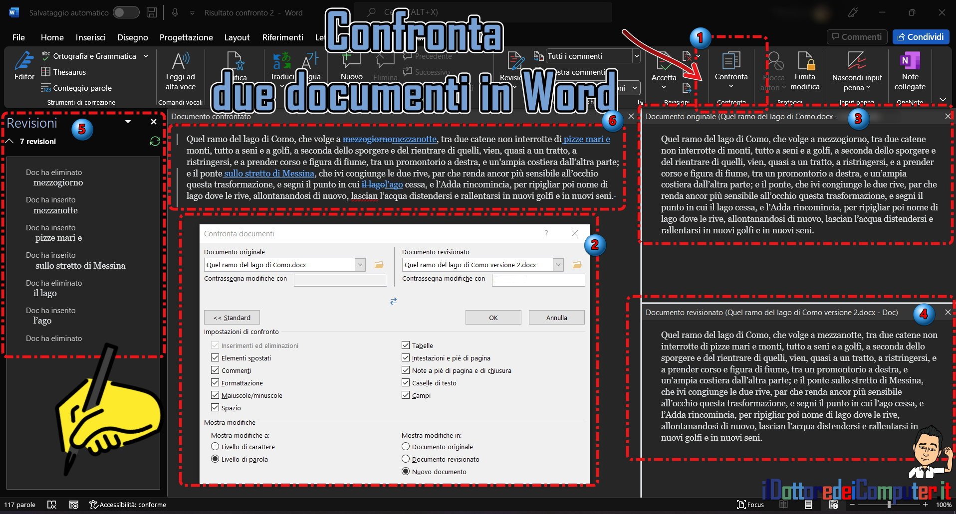 Confronta Due Documenti in Word