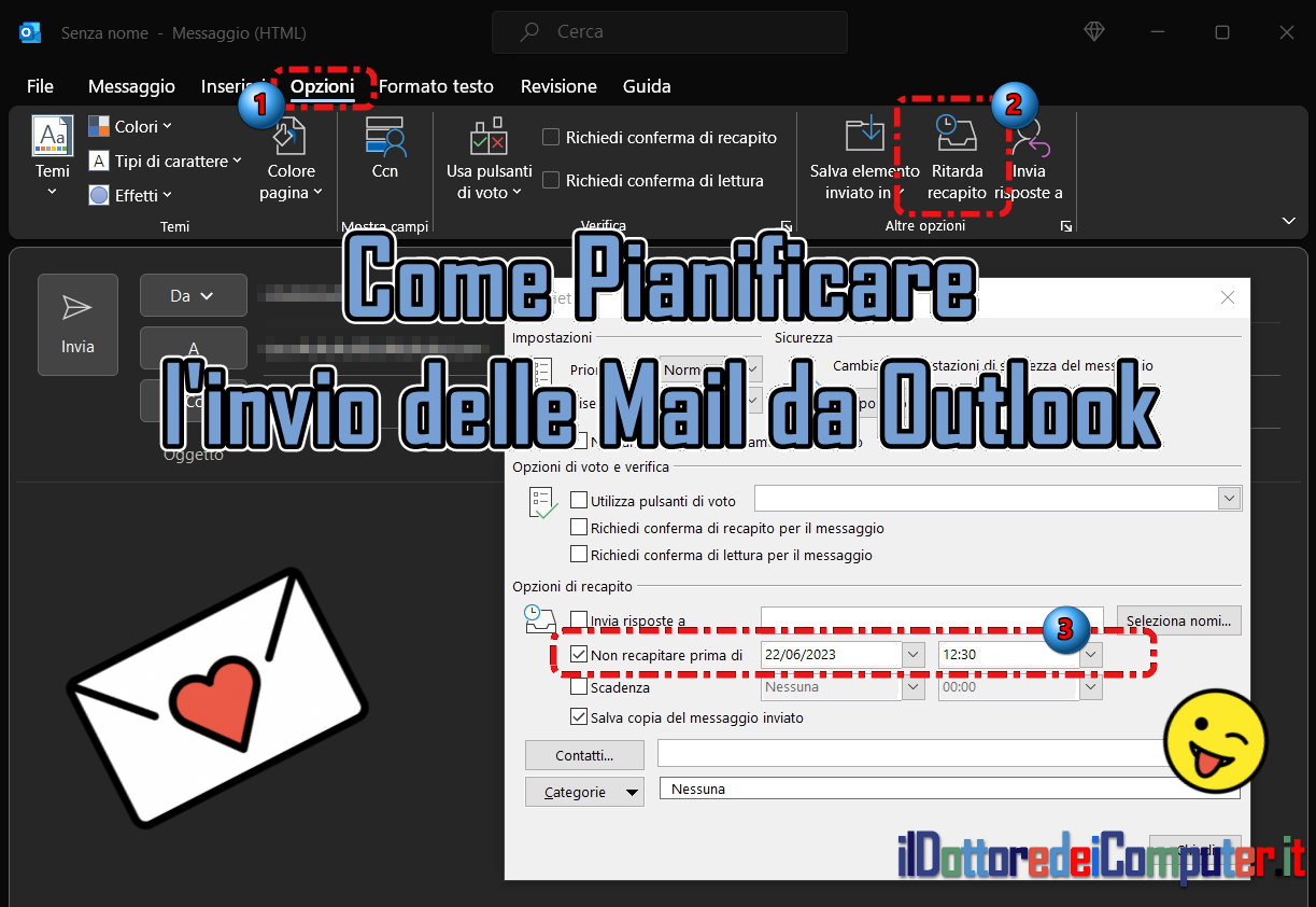 Invia con Outlook le Mail nel Giorno e Ora che desideri⌚📧