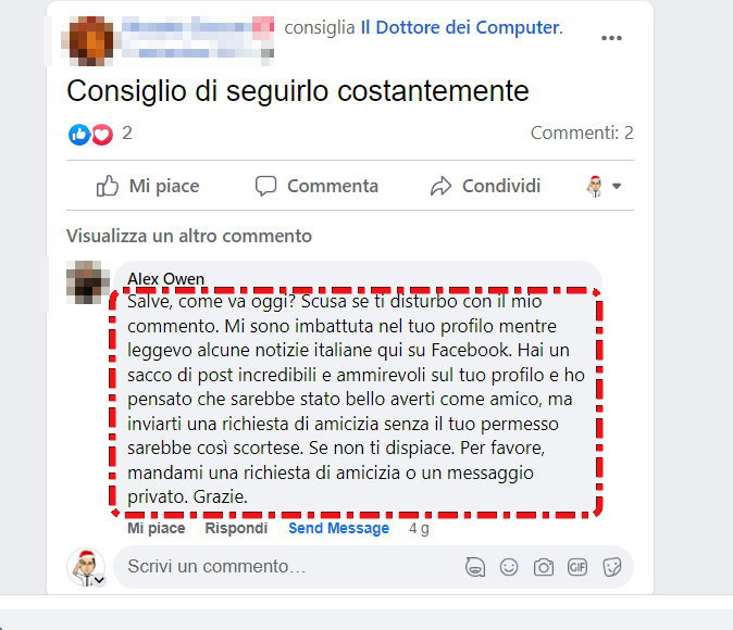 FACEBOOK: Non ti Conosco però Mi Scrivi un Commento in Cui mi Chiedi l’Amicizia 🧹👹