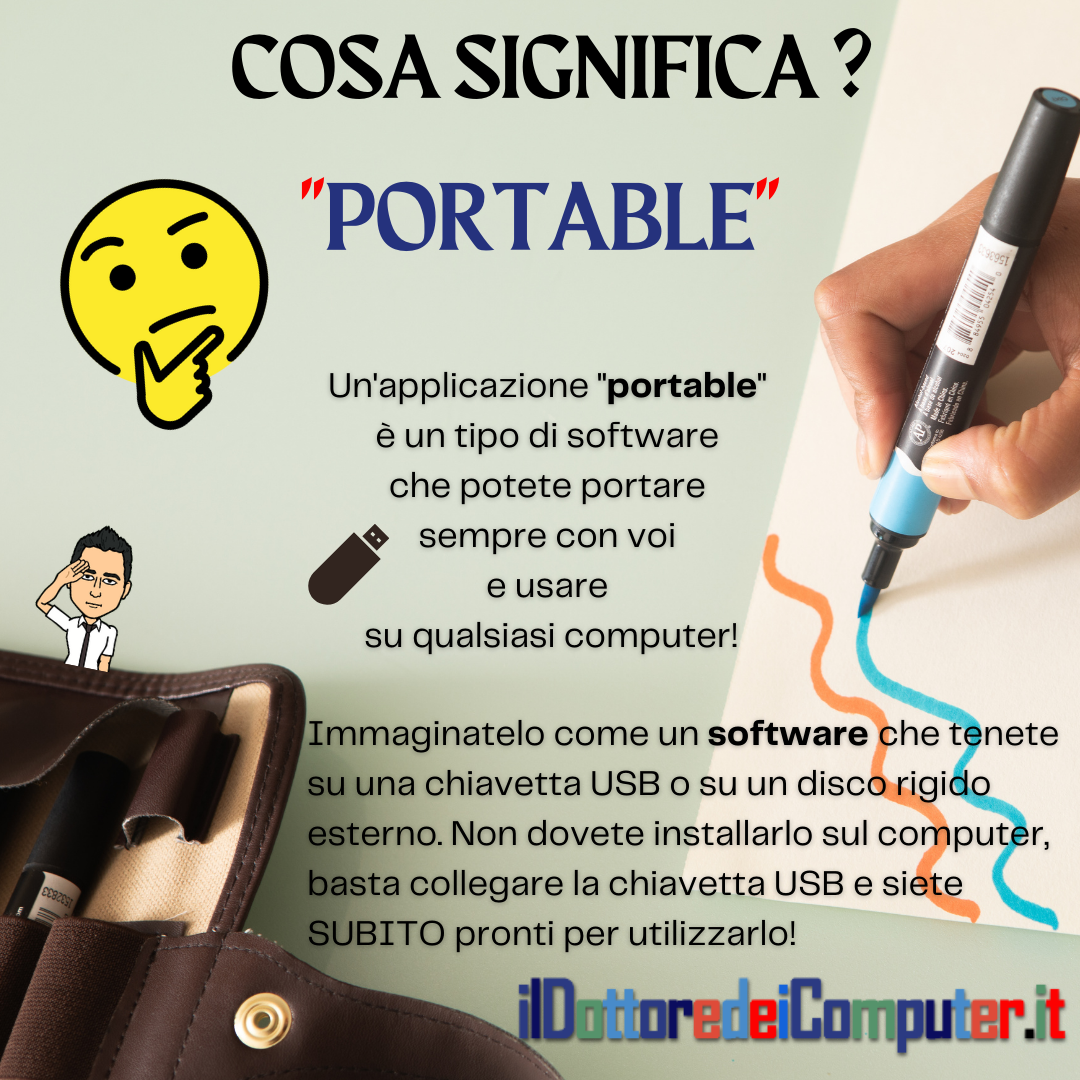 Software “Portable”, cos’è per non esperti