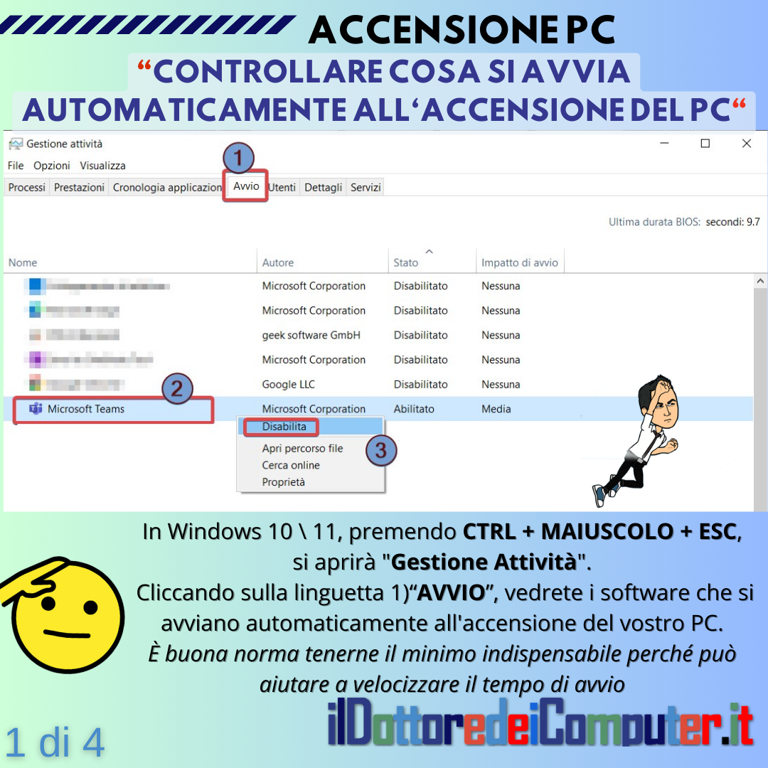 Avvia Più Rapidamente il tuo PC (suggerimento)⚙️🏎️